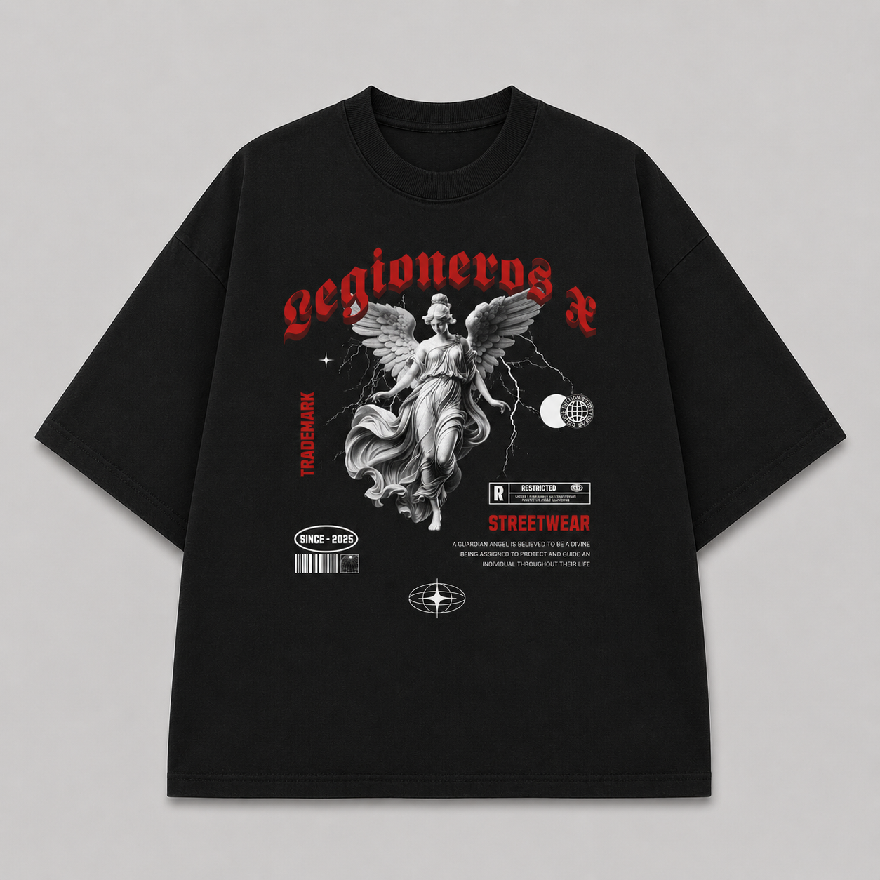 Playera Oversized Guardian Angel